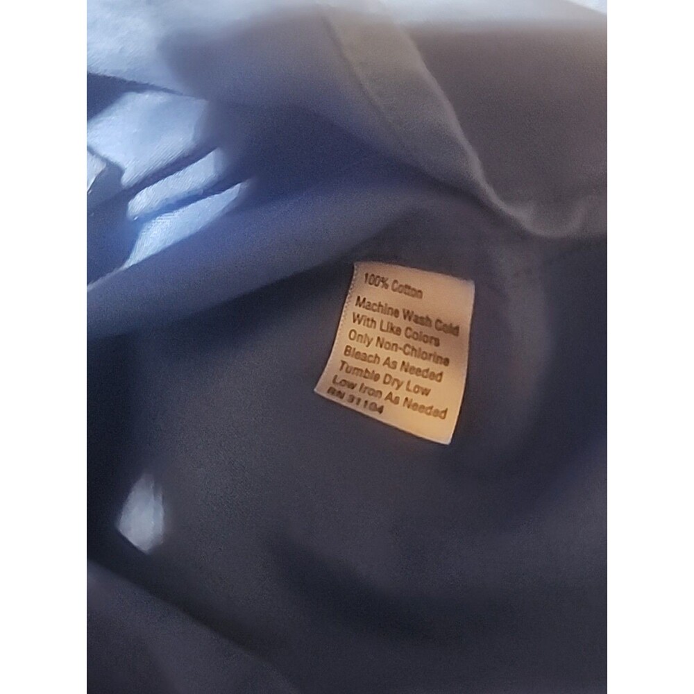 Saddlebred XL Men’s Blue Long Sleeve Cotton Blend Casual Shirt - Picture 7 of 7